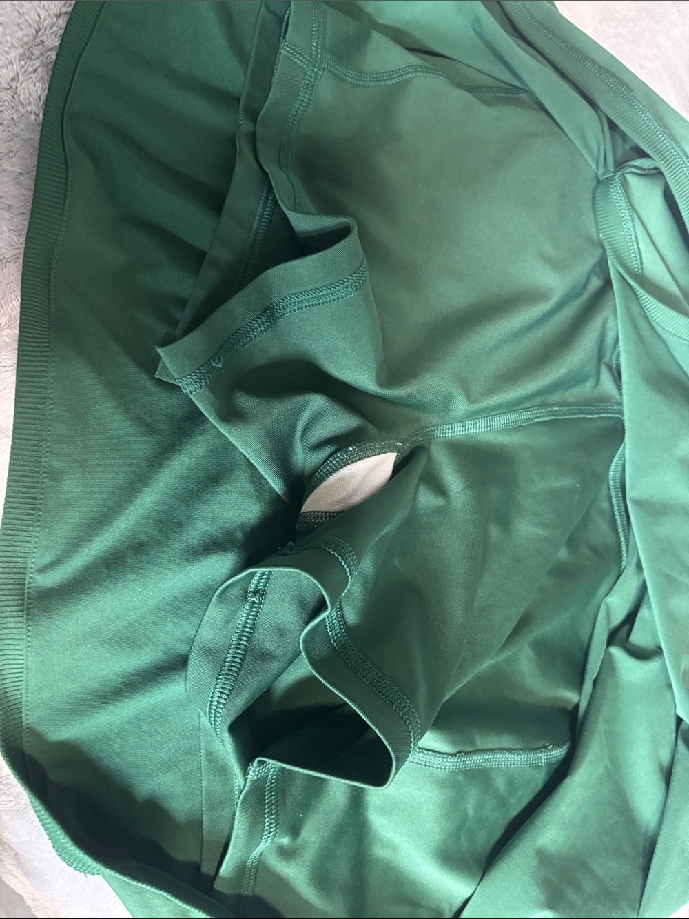Nike Emerald Green Athletic Skirt with Swoosh Tennis or Golf secret pocket Large - Picture 5 of 8
